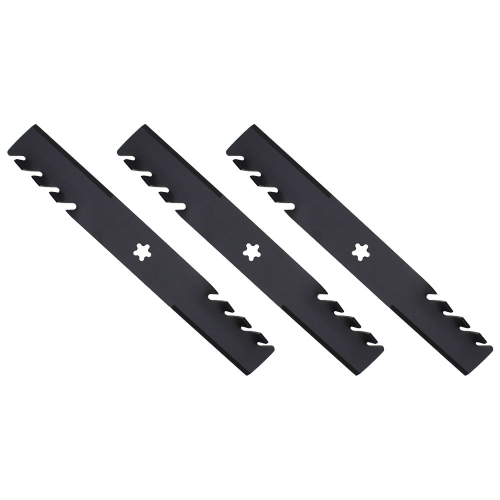 Qty 3: Toothed Mulching Blade  Fits CRAFTSMAN Replaces 917187254