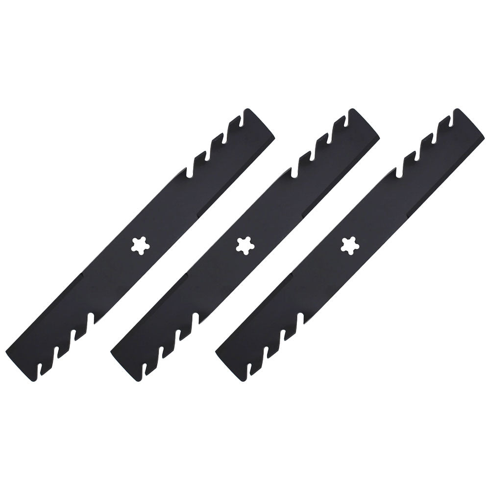 Qty 3: Toothed Mulching Blade  Fits CRAFTSMAN Replaces 917187254