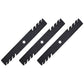 (3) Toothed Mower Blades Fits Husqvarna Riding Mowers 54" Deck 187255 187254