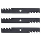 Qty 3: Toothed Mulching Blade  Fits AYP Replaces 187254