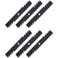 Qty 6: Toothed Mulching Blade  Fits AYP Replaces 187254
