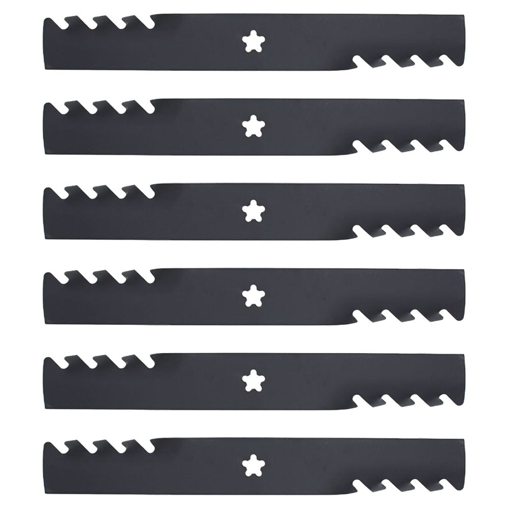 (6) Mulch Mower Blades Fits Craftsman Riding Mower 54" Deck 187254 187255 187256