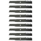 (9) Toothed Mower Blades Fits Poulan Riding Mowers 54" Deck 187255 187254 187256