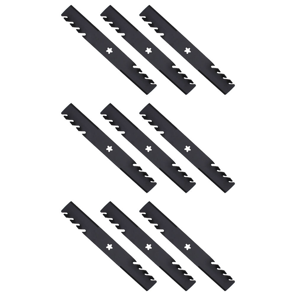 Qty 9: Toothed Mulching Blade  Fits AYP Replaces 187254