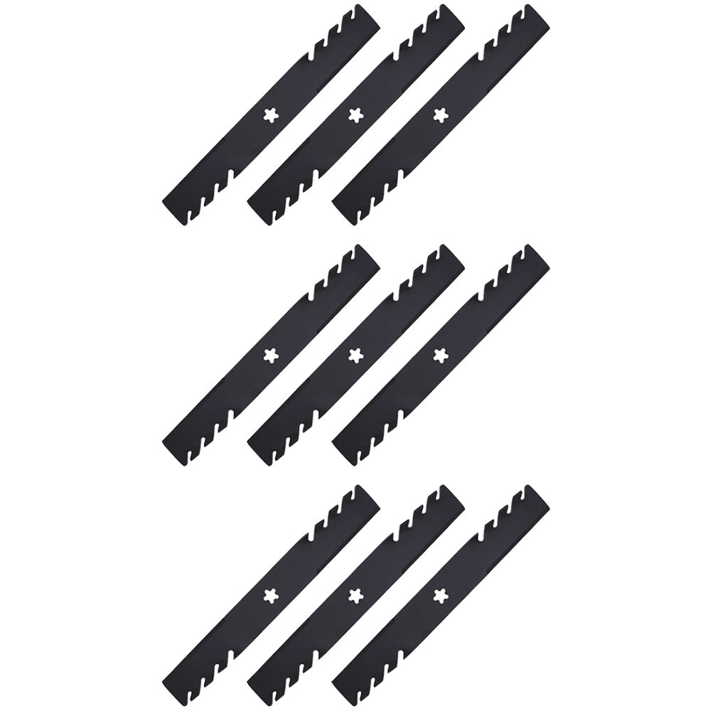 Qty 9: Toothed Mulching Blade  Fits CRAFTSMAN Replaces 917187254