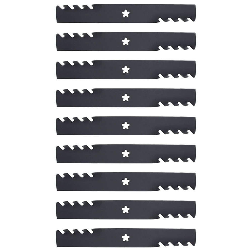 Qty 9: Toothed Mulching Blade  Fits AYP Replaces 187254