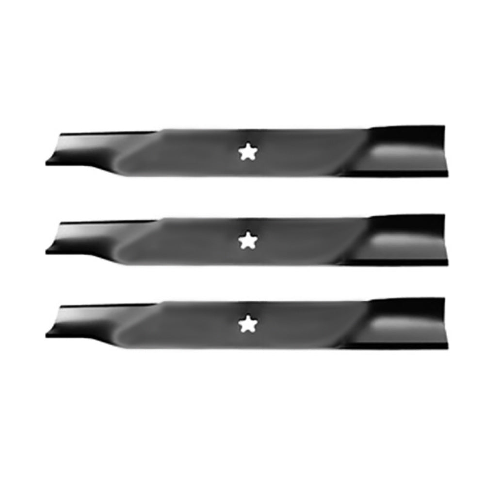 Set of (3) 21" x 5 Point Star Blades 539-113312 Fits Husqvarna EZ 5224 EZ 6124