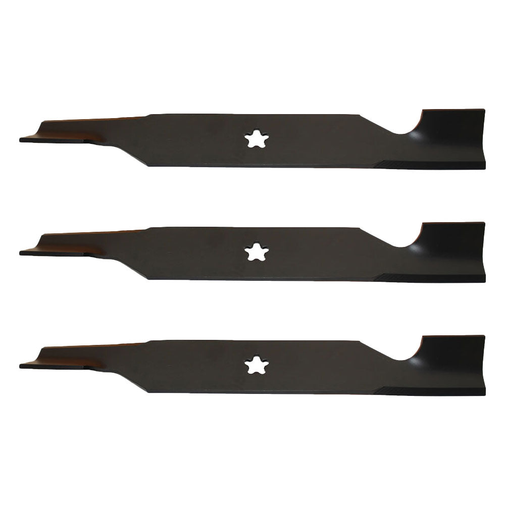(3) Hi Lift Bagging Mower Blades Fits Husqvarna Riding Mower 54" Deck 532187256
