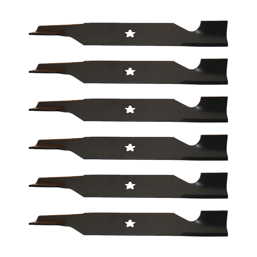 (6) Hi Lift Bagging Blades Fits Poulan Pro Riding Mower 54" Deck Repl. 532187256
