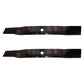 2 Repl Blades Fits John Deere M148613 M139976-LX255 LX266 LX277 LX279 42"