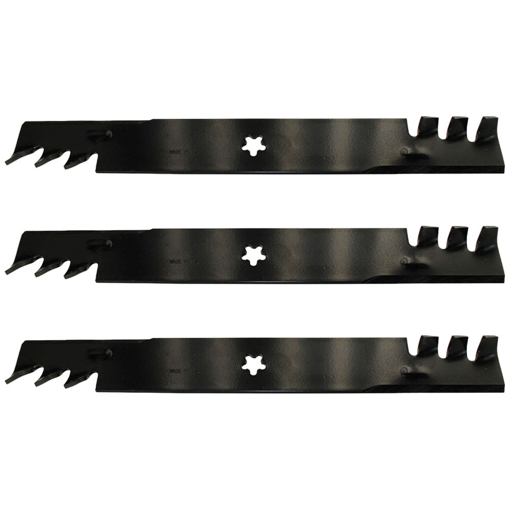 3 Fits Husqvarna 521981601, 539113312, 510417901 Mulcher Blades 5 pt star