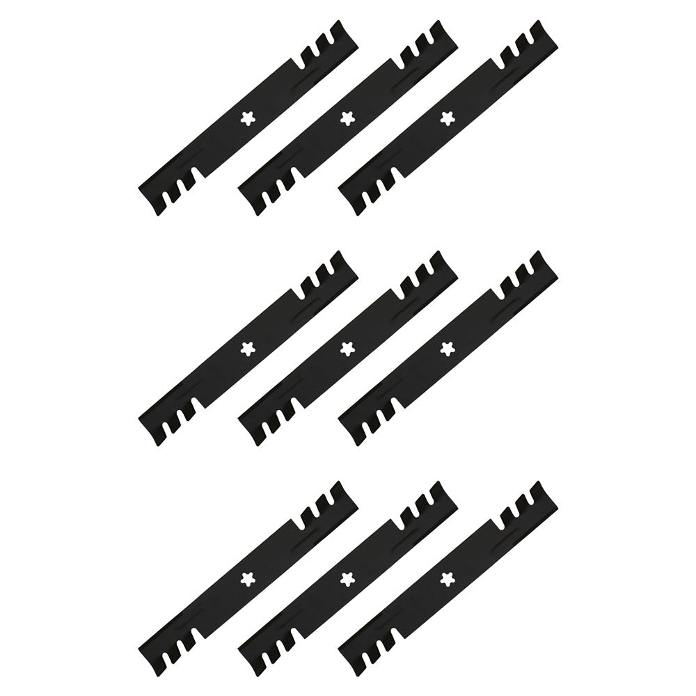 Qty. 9: Mulching Blades
 Fits Husqvarna Replaces 574870801