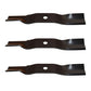 (3) Replacement Riding Mower Blades 16-1/2" X 57/64" Fits Kubota Riding Mowers