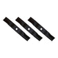 Fits Kubota Riding Lawn Mowers: Several Models (3) Replacement Mower Blades
