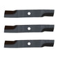 Fits Kubota Riding Lawn Mowers: Several Models (3) Replacement Mower Blades