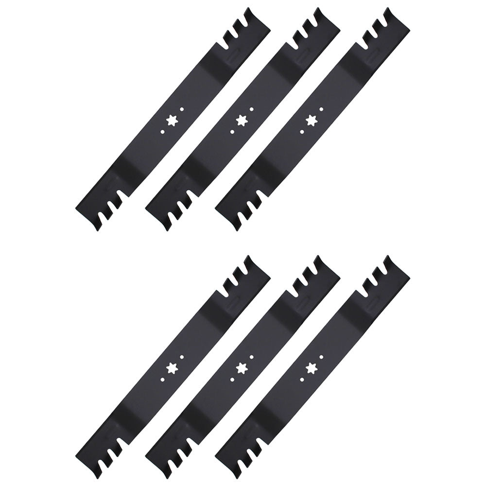 6-Pack Mower Blades Fits Cub Cadet MTD 742-04244, 942-04290 for 46" Deck