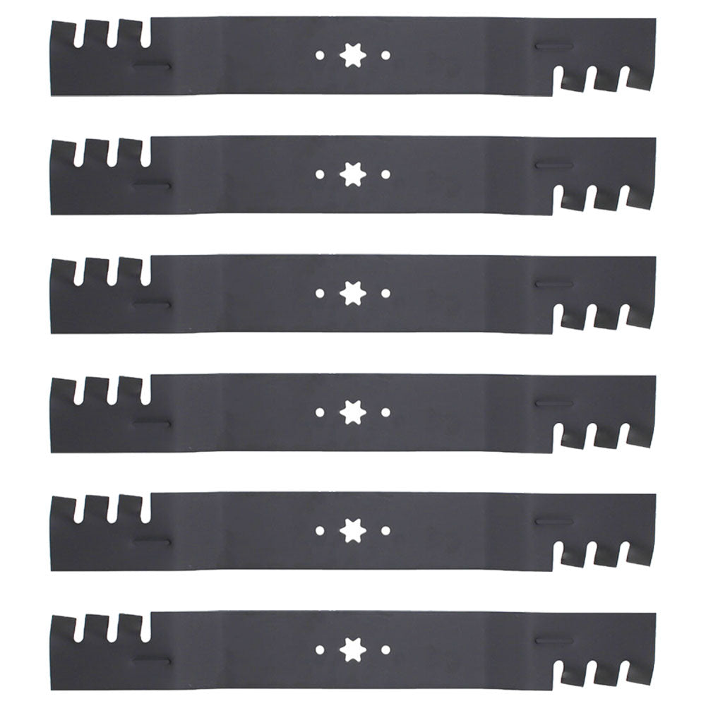 Qty 6: Toothed Blade
 Fits Cub Cadet Replaces 742-04244-Toothed