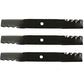 2961700 (3) Toothed Mulching Blades 70763400 For Ariens Zoom XL For Gravely ZTXL