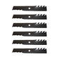 Qty 6: Toothed Mulching Blade Fits Yazoo/Kees Replaces 539 113425