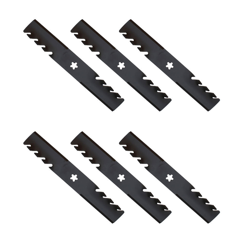 Qty 6: Toothed Mulching Blade Fits Oregon Replaces 595-087