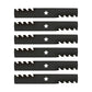 Qty 6: Toothed Mulching Blade Fits Dixon Replaces 539113425-Mulching