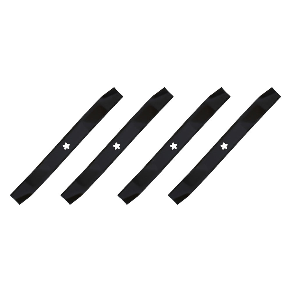 (4) 3 in 1 Mower Blades Fits Husqvarna Riding Mowers 42" Decks Repl. 532139775