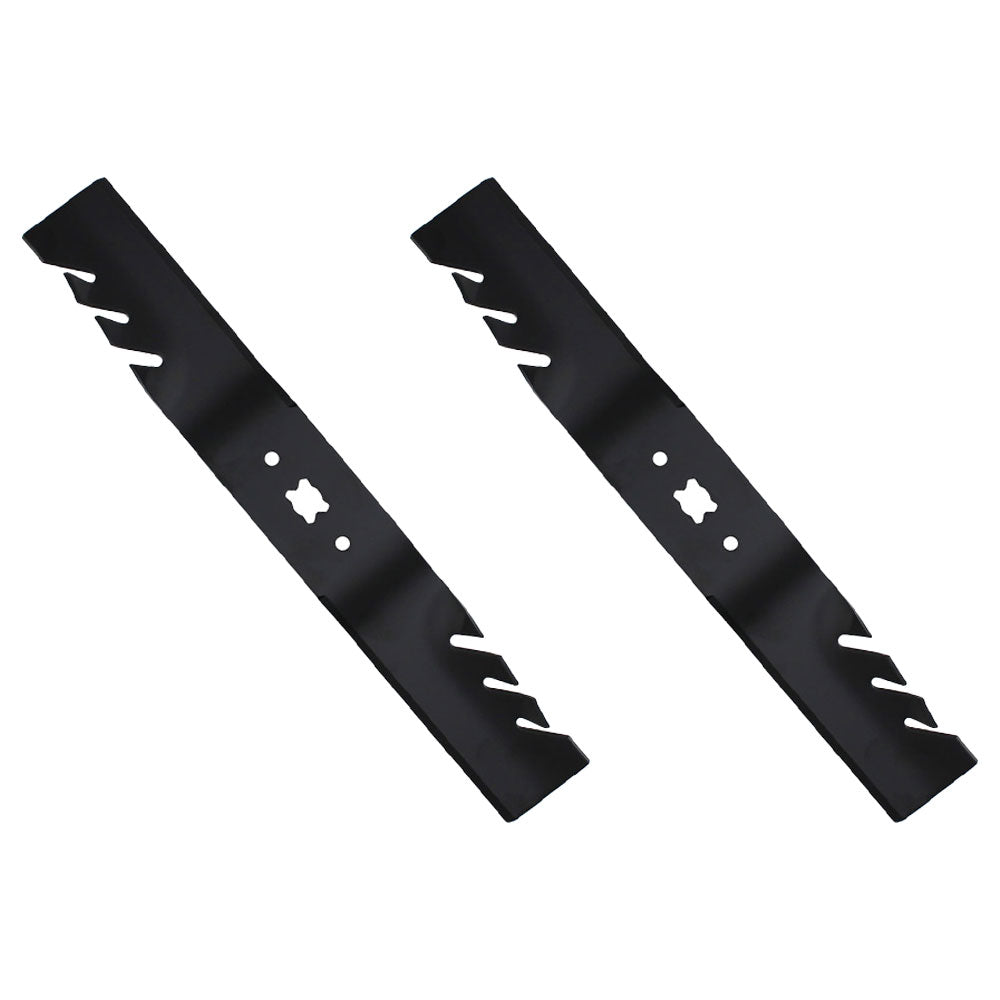 Qty 2: Toothed Mower Blade Fits Craftsman Replaces 742-04154