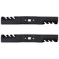 Qty 2: Toothed Mower Blade Fits MTD Replaces 742-04154