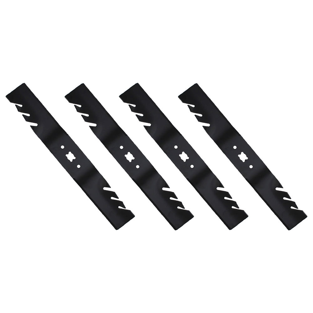 QTY 4: Toothed Mower Blade
 Fits Troy Bilt Replaces 742-04154