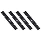 QTY 4: Toothed Mower Blade
 Fits Craftsman Replaces 742-04154