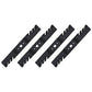 QTY 4: Toothed Mower Blade
 Fits MTD Replaces 742-04154
