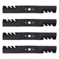 QTY 4: Toothed Mower Blade
 Fits Cub Cadet Replaces 742-04154