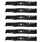 Qty 6: Toothed Mower Blade Fits Cub Cadet Replaces 742-04154