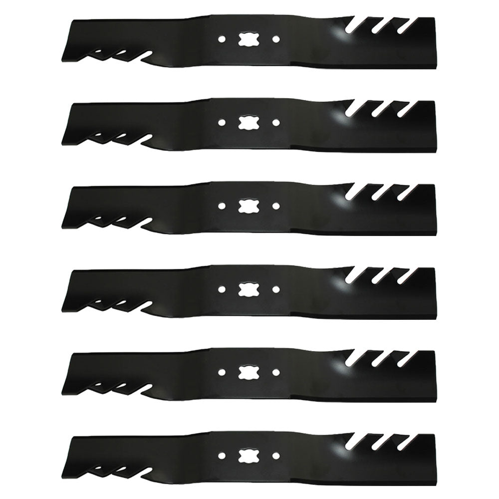 Qty 6: Toothed Mower Blade Fits Craftsman Replaces 742-04154
