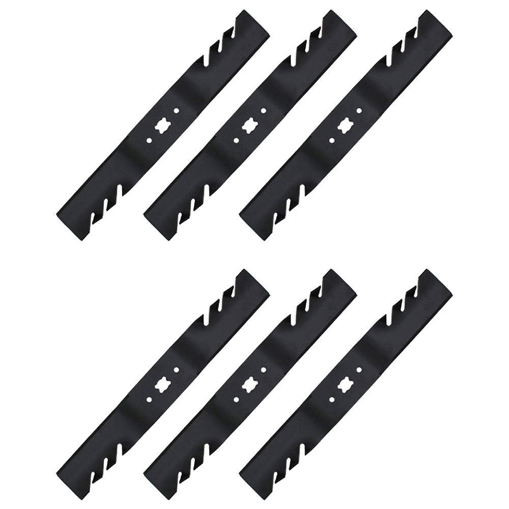 Qty 6: Toothed Mower Blade Fits Cub Cadet Replaces 742-04154