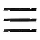 Set of (3) High Lift Blades Fits Husqvarna ZTH6123 ZTH6125 ZTH6126 ZTH6127