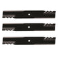 Three (3) 396-778 Blades For Bush Hog 72" Cut ATH720 FTH720 REPL 88773 82325