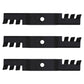 3 Pack Mulching Blades for M115495 Fits John Deere 48" Deck 240 265 325 345 445