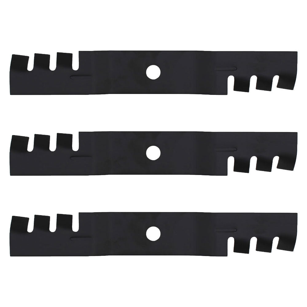 3 Pack Mulching Blades for M115495 Fits John Deere 48" Deck 240 265 325 345 445