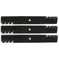 G6 Fits Gator Set of 3 21" Mower Blades Fits Simplicity 61" Decks 396-727 New