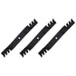 Pack of (3) Wavy Mulching Blades 21" x 5/8" Fits Numerous Makes & Models