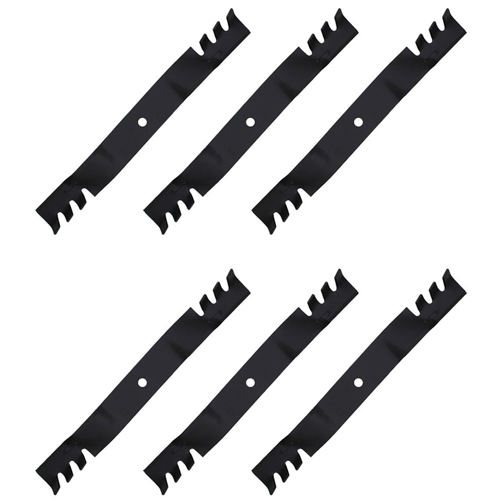 6PK of 21" x 5/8" Wavy Mulching Blade (2) Blades- 42"cut & (3) Blades - 61" cut