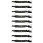 Qty. 9: Mulching Blade Fits Ferris Replaces 1520842