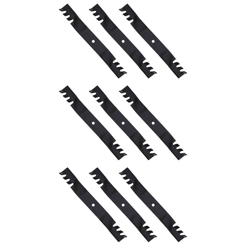 9PK of 21" x 5/8" Wavy Mulching Blade (2) Blades- 42"cut & (3) Blades - 61" cut