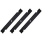 (3) New Heavy Duty 21" X 5/8" Lawn Mower Blades fits Bad Boy Zero-Turn Models
