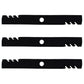 Three (3) New Aftermarket Mulching Mower Blades Fits Kubota K5647-34340 K5668-97530 K5647-97530