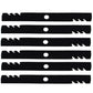 (6) Blades Fits Kubota 60" ZD21 DZ28 ZD323 ZD326 ZD331 ZG327