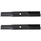 (2) Low Lift Mower Blades Fits John Deere SRX895 Riders 38" Cut M82408 11/16" CH