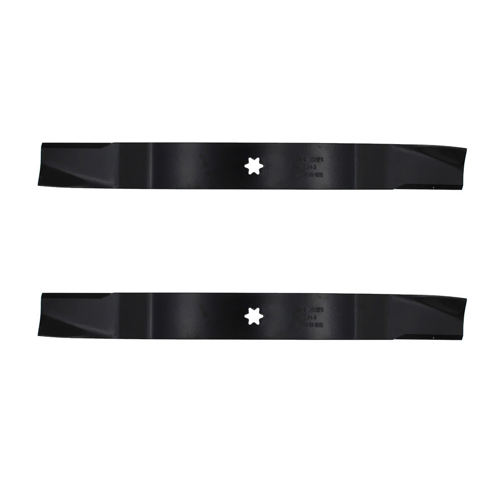 (2) Mower Deck Blades fit MTD Fits Cub Cadet XT1 LT46 XT2 LX46 46" Deck 942-0424