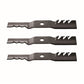 Qty 3: High Lift Mower Blade - Toothed Fits Craftsman Replaces 742-04116